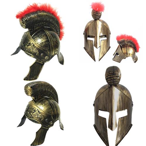 古罗马武士头盔古代将军帽子头盔战士帽子斯巴达勇士头盔武士帽子