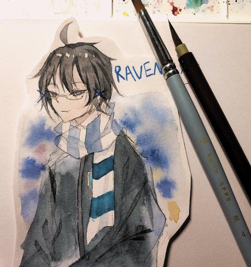 画了拉文克劳的衣服! 角色是自.