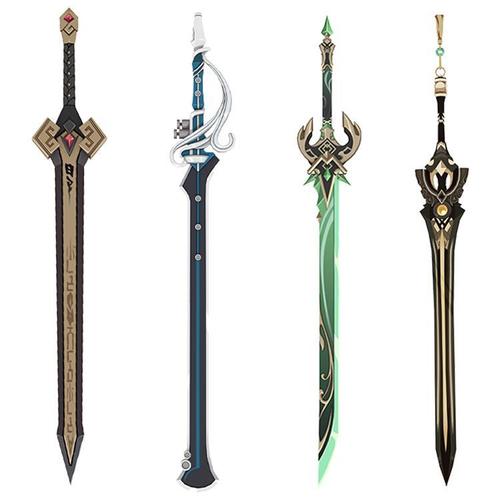 天空之剑原神单手剑合集可手持刻晴爱奇幻3d纸模型cosplay道具diy