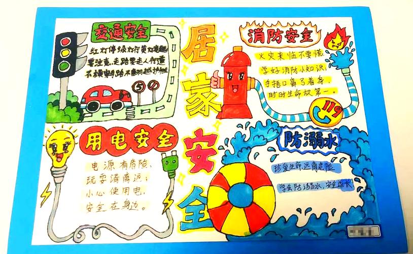 �居家安全手抄报�