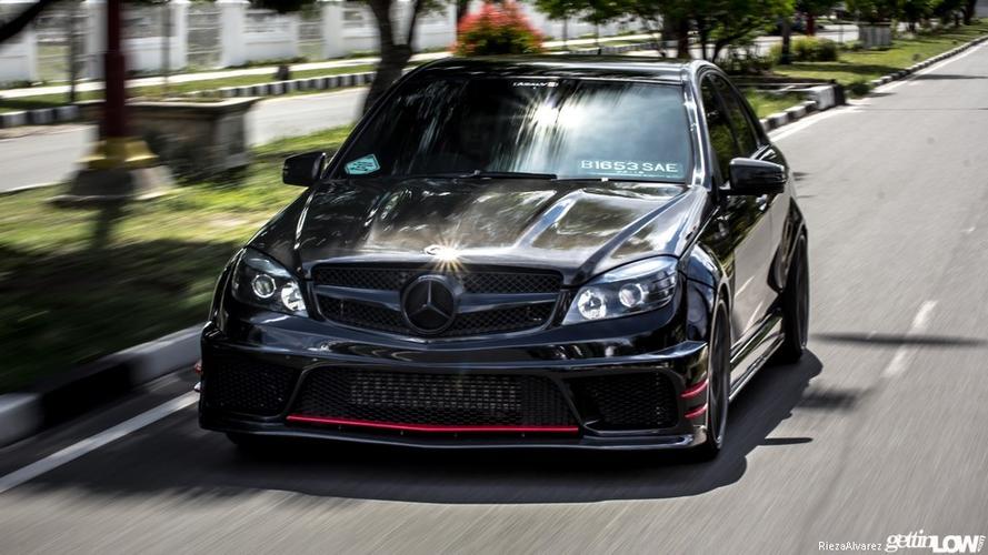 c200一样可以很吸睛12款奔驰c200cgiw204改装案例