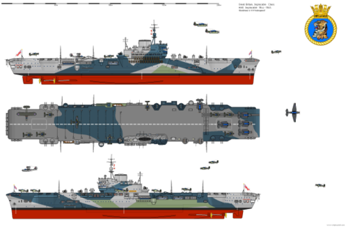 最后战前设计开工建造的就是怨仇级航空母舰(implacable-class),是