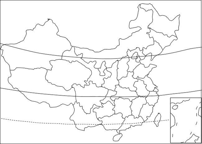高清图库中国地理经典空白图