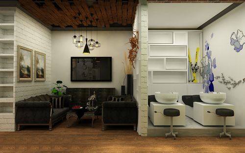 时尚潮流的理发店装修设计攻略,装修必看!_峥业装饰