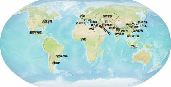 地图看世界;五千年人类城市发展分布图.