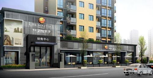 售楼部门头设计图片效果图