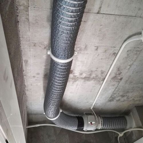 米5 * 150mm 口径 管道换气扇通风管 铝箔复合风管伸缩软管 pvc 加厚