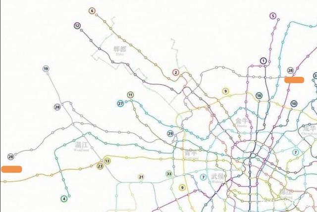 成都地铁28号线,或将成为成都三圈层开通的第三条地铁