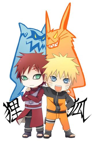 火影忍者 鸣人 我爱罗