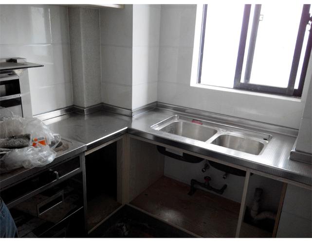 不锈钢台面灶面304不锈钢面板厨柜灶台板材厨房台面定制定做无锡