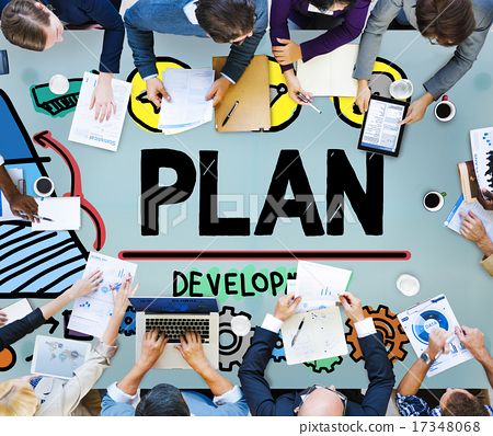 图库照片: plan planning development growth goal concept