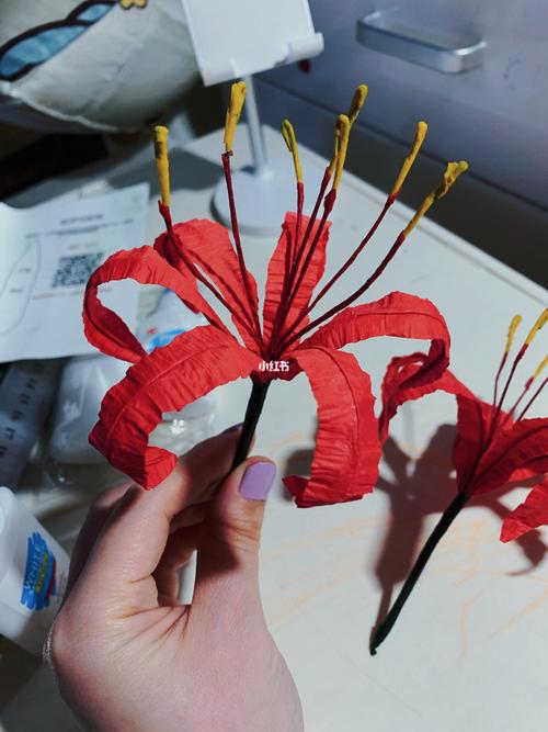手工制作|曼珠沙华|彼岸花_彼岸花_手工制作_花语_手工花_兴趣爱好
