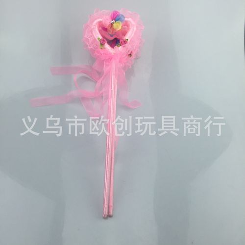 儿童玩具布艺爱心魔法棒 桃心助威道具啦啦魔法棒 厂家直销