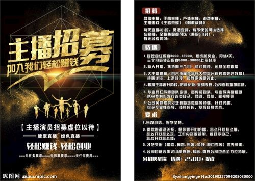 主播招募 招聘图片
