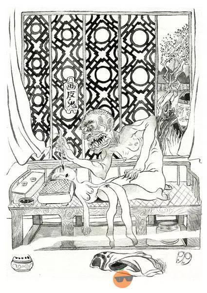 我心中的鬼简笔画