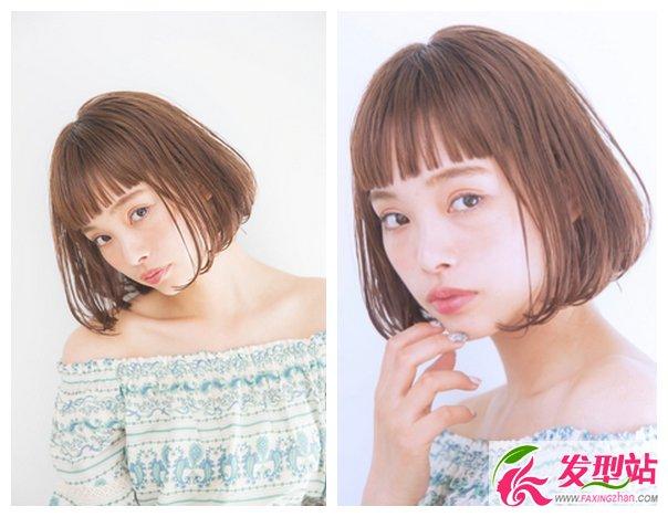 圆脸女生显瘦短发 最流行气质波波头短发_发型站_最新流行发型设计