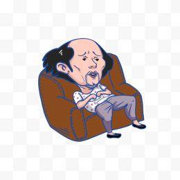 卡通鱼葛优躺png素材透明免抠图片动植人物