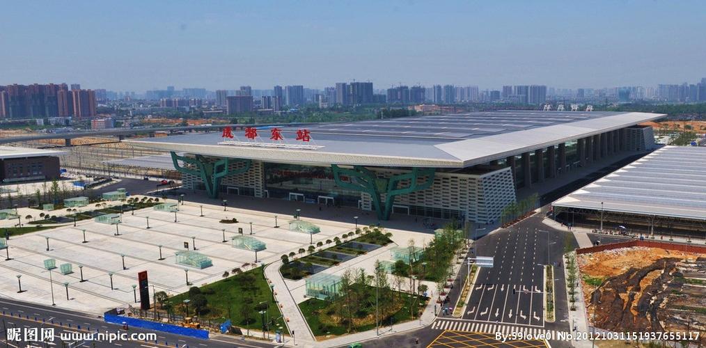 成都东站全景图图片