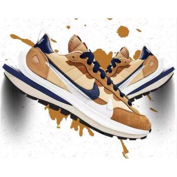 耐克sacai联名,耐克sacai3.0 【现货】 nike sacai vaporwaffle 联名解构 跑鞋 dd1875-200 卡其 42