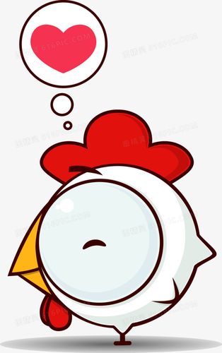 可爱卡通小鸡