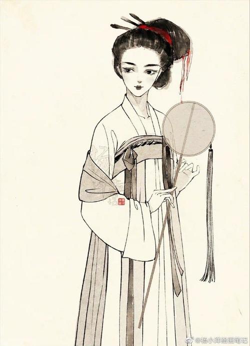 古风人物速涂,#汉服#造型合集. (画师@杨小洋绘画笔记) #古风插画