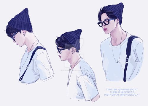 jimin studies by funsizedcat
