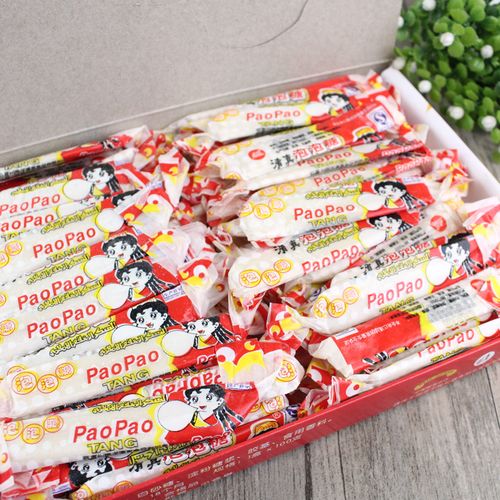 口香糖清真泡泡糖300g毓明100支怀旧长条青海口香糖