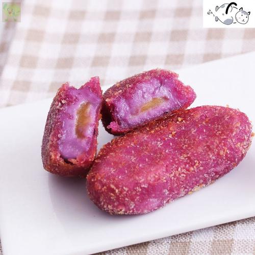 千味央厨紫薯豌豆派糯米球豌豆球美食街小吃零食紫薯球油炸紫薯派