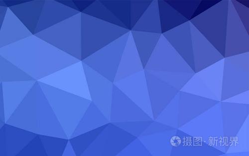 浅蓝色矢量抽象马赛克图案. 带有三角形的现代抽象插图.