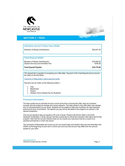 纽卡斯尔大学建筑设计本科offer到啦!