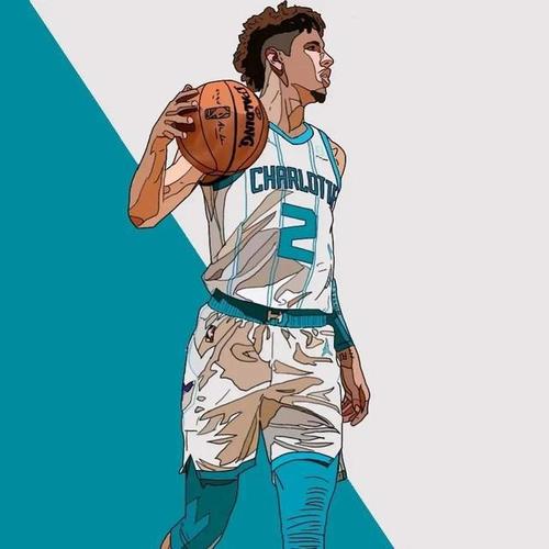 nba球星手绘头像3
