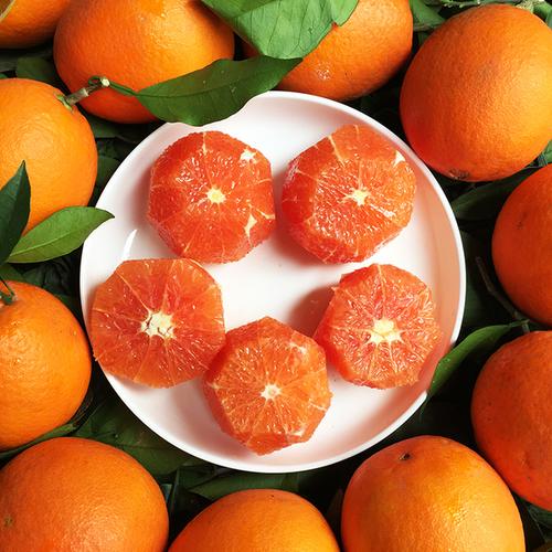 秭归脐橙红心 9 个十斤包邮新鲜水果橙子 24 雪橙红肉脐橙中大果[湖北