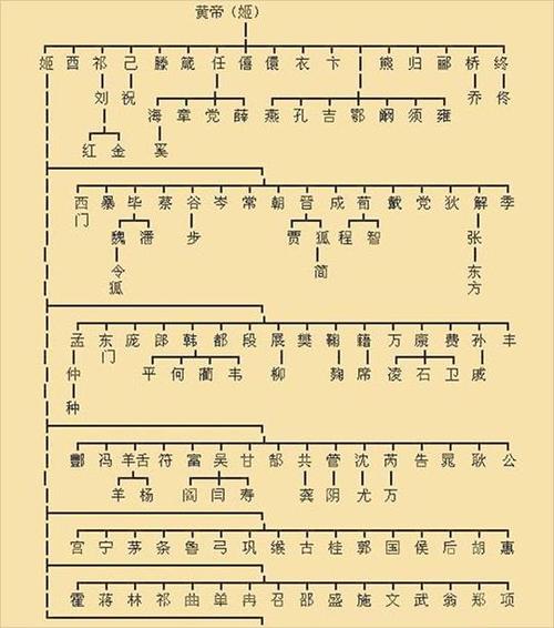 华夏民族500多支姓氏黄帝后代有411支炎帝后代有多少