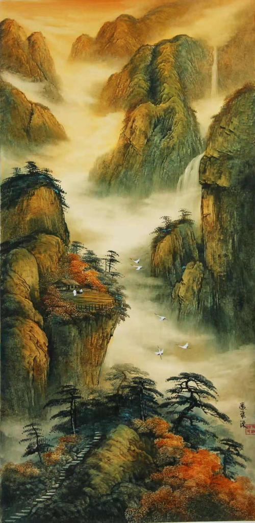 山水画刀画名家张维昌作品欣赏