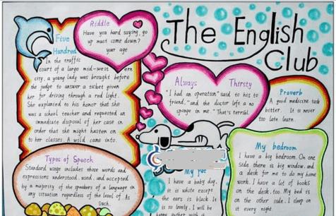 英语乐园的手抄报 数学乐园手抄报