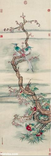 清代宫廷画家张若霭绘画作品