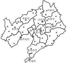读辽宁省部分城市分布图,完成17—18题