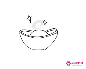 过年大元宝简笔画