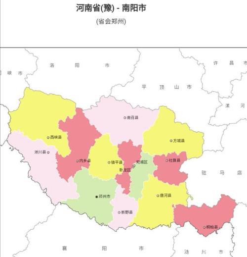 南阳市行政区划图