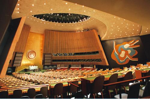 联合国大会堂内景