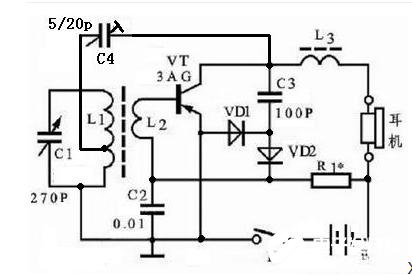 单管收音机电路图解析