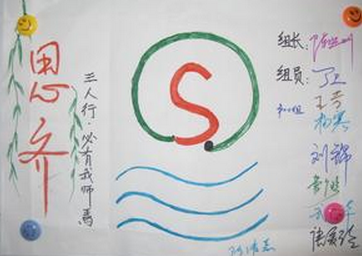 班级标志口号手抄报 安全标志手抄报