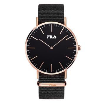 斐乐(fila)简约手表男休闲防水男表时尚编织钢带情侣表石英腕表 flm38