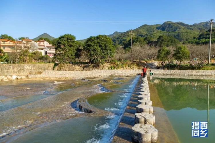 揭西坪上石内又现网红拦河坝今年梅花节更漂亮了