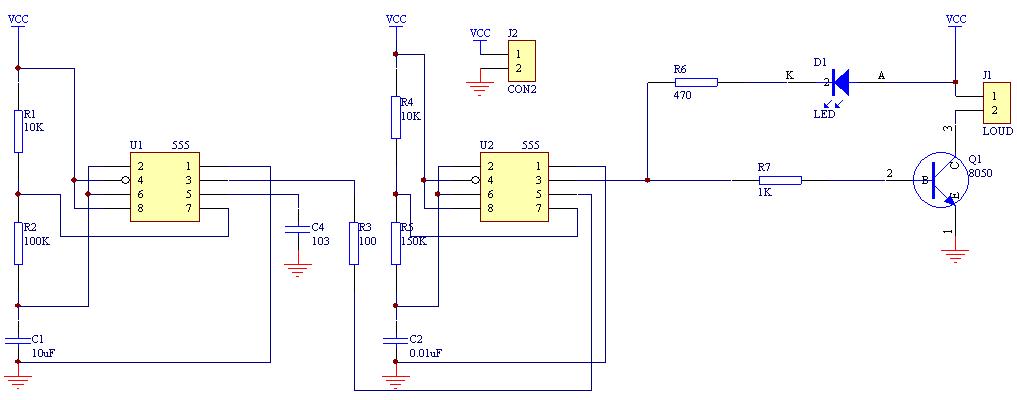 声光报警器电路