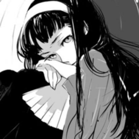 qq头像动漫女生霸气黑白头像带字图片女生