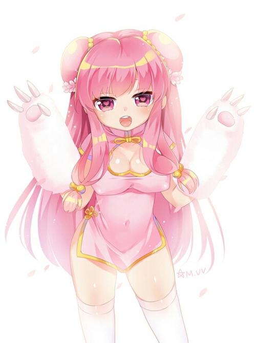 二次元.p站同人.巨乳萌妹.粉色少女心.可爱.高清大图.