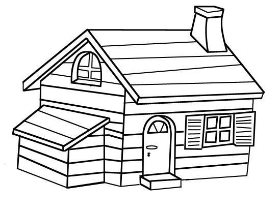 烟囱小房子的画法小屋子简笔画图片大全