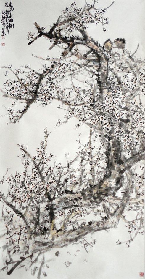张馨作品 春风来 满树花 2011年04月01日