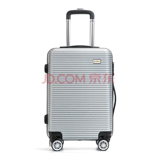 爱登堡(edenbo)简约商务旅行拉杆箱登机箱 f9098-2银色 24寸